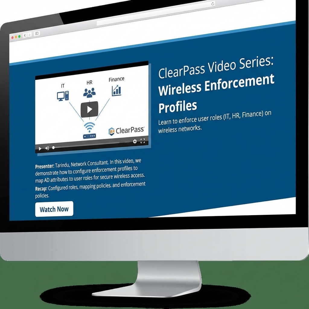 How to Configure Enforcement Profiles in Aruba ClearPass for Dynamic Wireless User Roles