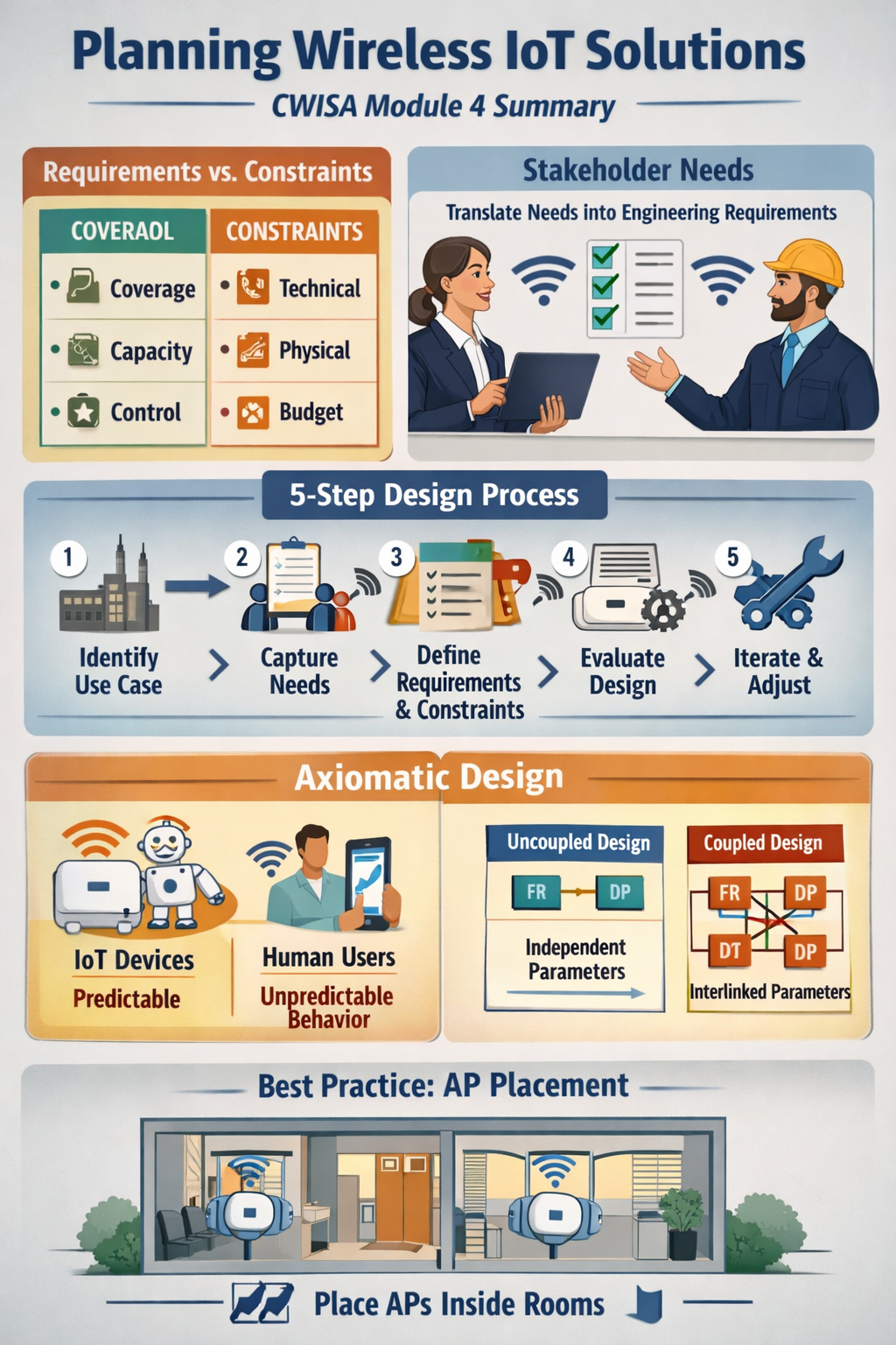 Planning Wireless IoT Solutions – CWISA Module 4 Summary